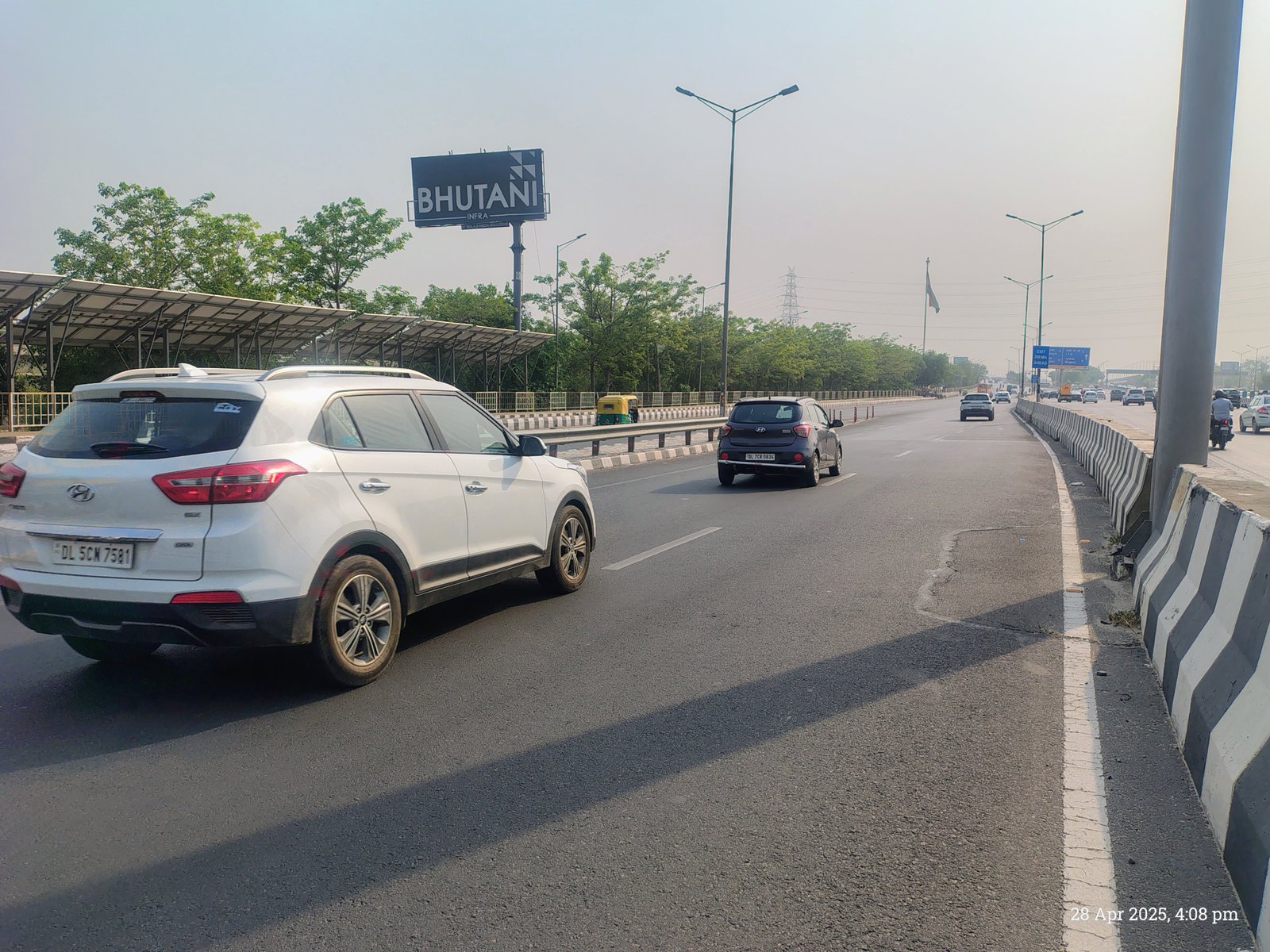 Akshardham Flyover 2 After Solar Panel